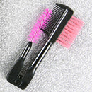 Foldable Double-ended Eyebrow Brush Eyelash Brush Comb for Beauty Makeup To