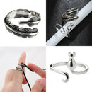 Wear Yarn Guides Jewelry Crochet Loop Knitting Loop Sewing Hook Knitted Ring