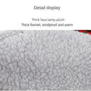 Cute Plus Velvet Snowman Transformed Warm Fur Ball Pet Christmas Headwear