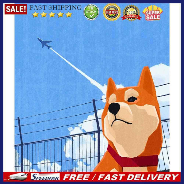 Oil Paint Dog By Numbers Coloring Picture Digital Drawing