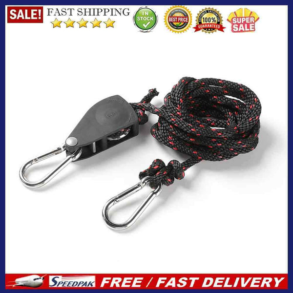 Tent Wind Rope Buckle Camping Tent Awning Rope Pulley Ratchet Hangers Tensi