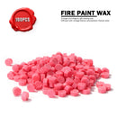 100pcs Octagon Red Seal Wax Beads Stamp Beaded for Letter (Watermelon Red) Newly