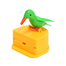Toothpick Holder Dispenser Cute Bird Smart Automatic Toothpick Box (Yellow)