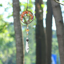 Crystal Prism Ball Pendant Wind Chimes Hanging Ornament Garden Decor (C) Newly