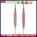 2pcs Wooden Handle Stainless Steel Pottery Shapers Carvers Clay Tools