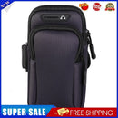 Waterproof Sport Arm Bag Armband Women Men Running Phone Case Pouch (Black)