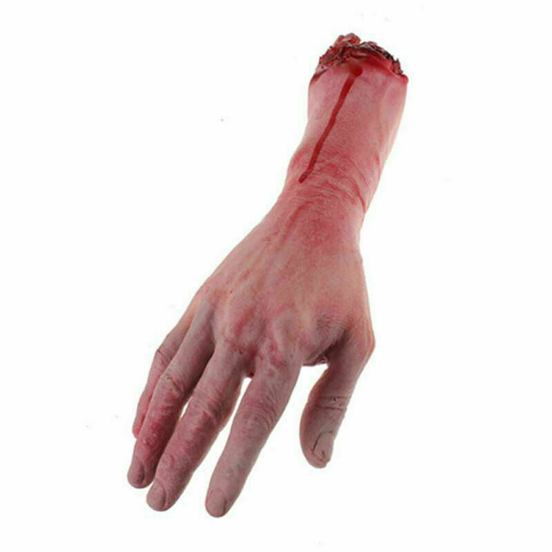Bloody Hand Zombie Skinned Arm Skeleton Body Parts P L0Z0 Dead Halloween D4T4