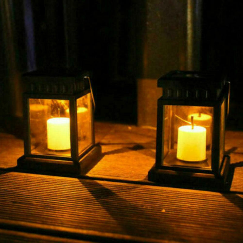 Waterproof LED Solar Powered Hanging Lantern Lights Table Outdoor Garden D0L9