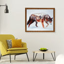 Painting By Numbers Kit DIY Wolf Canvas Oil Wall Art Picture for Living Room
