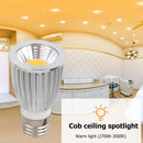 COB Spotlight 15W Lights E27 85-265V Bulb LED Ceiling Lamp (Warm White) Newly