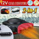 Portable 12V 150W Electric Car Heater Heating Fan Defogger Defroster Demister~