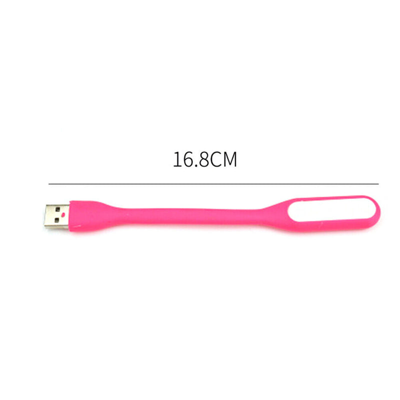 LED USB Lamp Mini Portable Laptop Book Reading Desk Night Lighting (Pink) Newly