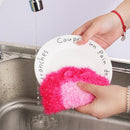 Cloth Tableware Wash Cleaning Rags Scouring Pad Dish Scrubber Sponge Dish Towel