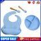 4x Silicone Food Plates Set Anti Slip Baby Feeding Food Accessories (Light