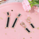 For Women Geometric Drop Earrings Dangling Earrings Rhinestone Earring Ear Stud