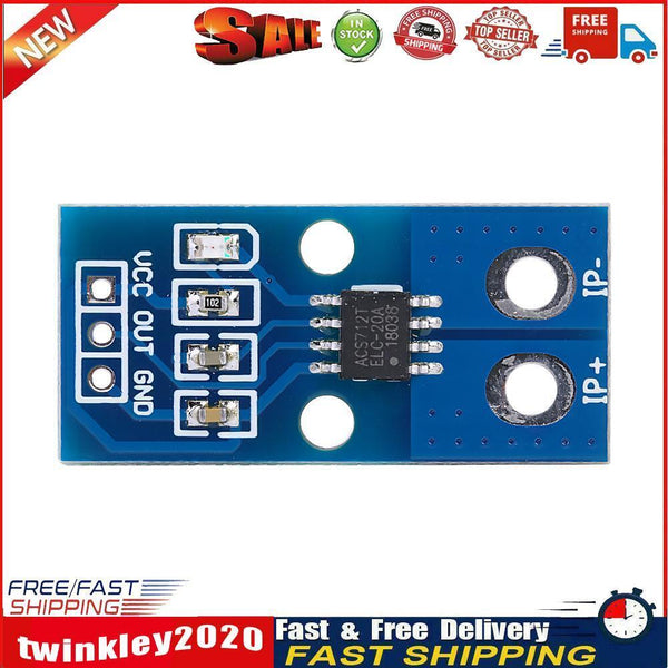ACS724 20A Range Hall Current Sensor Electronic Module Board for Arduino Newly