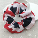 Flag Fashion Hair Tie Hair Scrunchies Plush Ponytail Holders Elastic Hair Bands