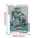 5D DIY Full Drill Diamond Painting Flowers Cross Stitch Craft Kit Home Wall