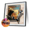 Running Tiger 5D DIY Full Drill Round Diamond Painting Embroidery Kits Gift