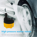 6 in 1 Adjustable Nozzle for 1/4 inch 3000psi High Pressure Washer (Yellow)