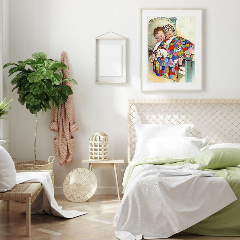 Handmade Sleeping Baby 5D DIY Full Round Drill Drawing Kit Diamond Painting Gift