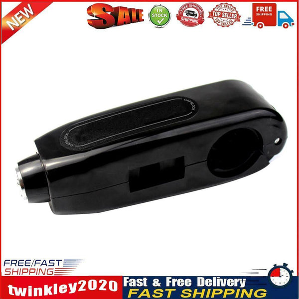 Motorcycle Brake Throttle Grip Scooter Handlebar Anti Theft Locks (Black) Newly