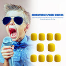 10pcs Microphone Windscreen Sponge Cover Mic Foam Protective Caps (Yellow) Newly