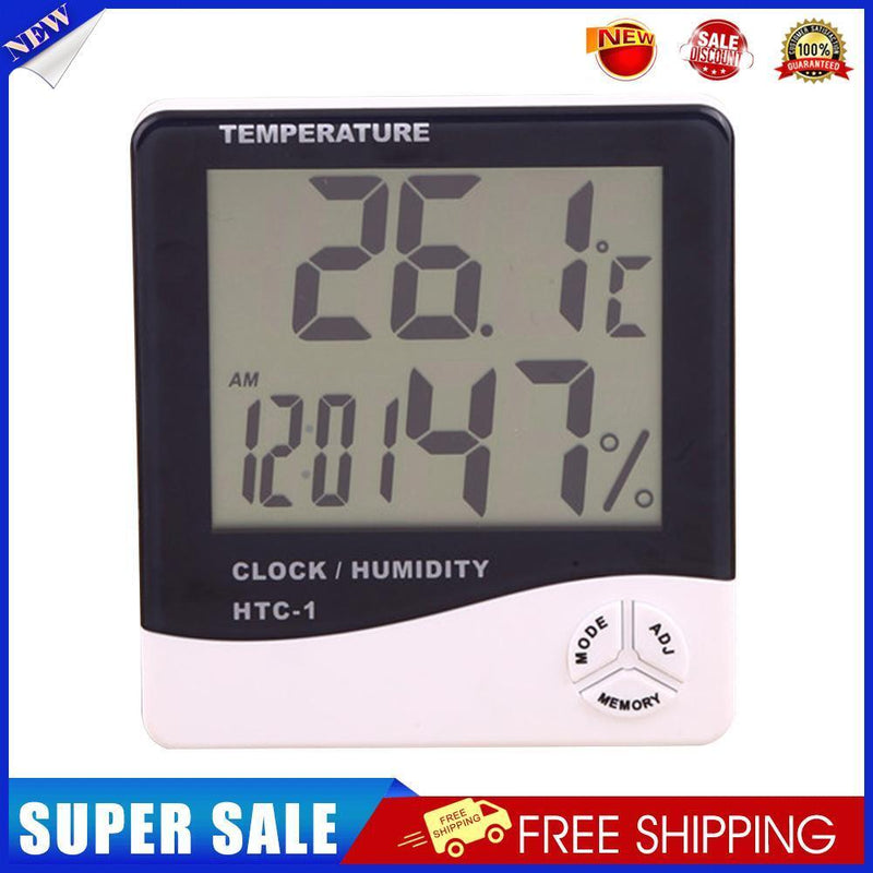 Digital Thermometer Hygrometer Home LCD Large Screen Electronic Thermometer