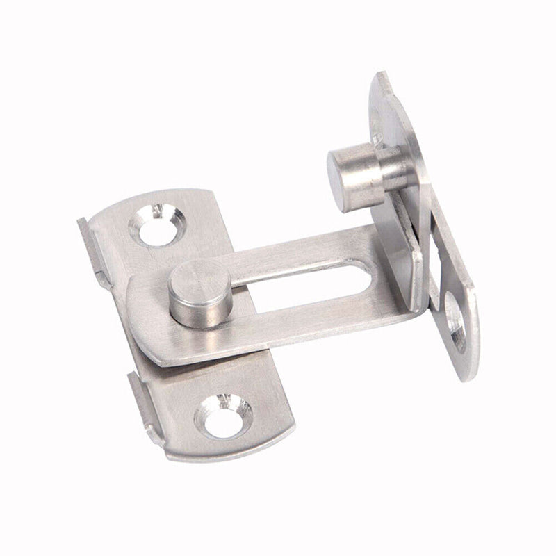 Stainless Steel Sliding Door Bolt Right Angle Home Safety Gate Bolt Lock Newly