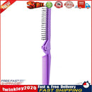 Folding Hair Comb Anti Static Plastic Foldable Beard Pocket Brush (Purple) Newly