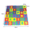 Akaddy 36pcs / Set Letters Numbers Jigsaw Puzzle Pad Kids Carpet Soft Floor Playmat