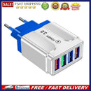 4 USB Port Butterfly Illuminated Wall Charger Portable Universal Adapter 3.1A PC