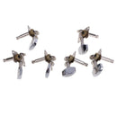 3 Left and 3 Right Economy Open-Gear Guitar Tuner/Machine Heads C-Drawing