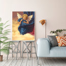 Frameless Painting By Numbers Angel with Wings DIY Handmade Drawing On Canvas