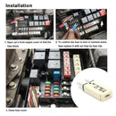 DC 14V Auto Reset Mini Circuit Breaker Blade Fuse for Car Boat(30A White) Newly