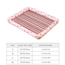 Dog Mat Cooling Summer Waterproof Blanket Nest Kennel Bed (Honey Peach S) Newly