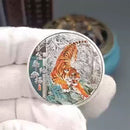 Souvenir Memorial Coin Art Collection Pyramids Tiger Commemorative Coin