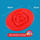 Kids Wobble Snail Balance Board with Non-Skid Surface Sport Toys (Red)