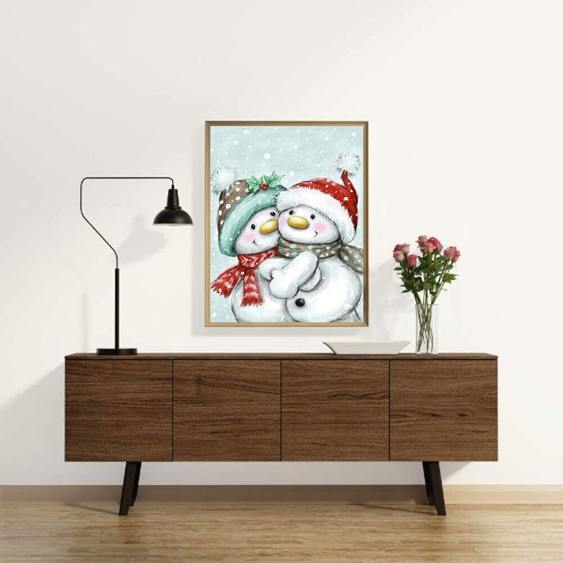 Snowman 5D DIY Diamond Painting Kits Full Round Drill Wall Decor Craft (A5726