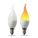 Matefielduk E14 3W LED PC Lamp Dimmable Flame Effect Anti-UV Emulation (2835SMD