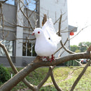 Artificial Decorative Dove Foam Feather White Bird Home Gardens Decor Ornament Hoc
