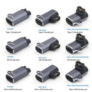 Type-C Female Watch Charger Adapter Connector for Garmin Fenix 7/7S (Elbow)