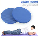 2x Plank Workout Round Knee Pad Fitness Push-up Yoga Rebound Mat (Blue) Newly