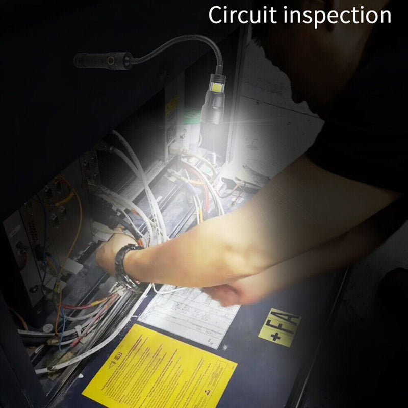 3 in 1 XHP50+COB LED Camping Lights Telescopic Zoom Waterproof Flashlight