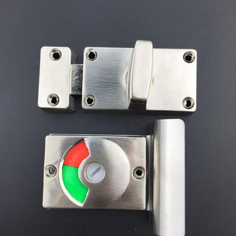 Door Lock Toilet Convenient Lock Tool Stainless Steel Partition Door Lock