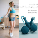 Bearing Weighted Cordless Jump Rope Fitness Speed Skipping Rope (Blue 75mm)