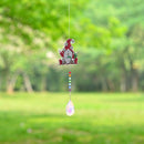 2pcs Crystal Wind Chimes Diamond Hanging Light Catcher Home Decor (ZH012)