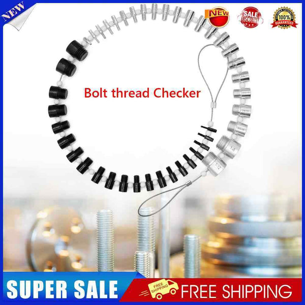 Thread Checker Inch & Metric Nut & Bolt Thread Checker Inspection Measuring