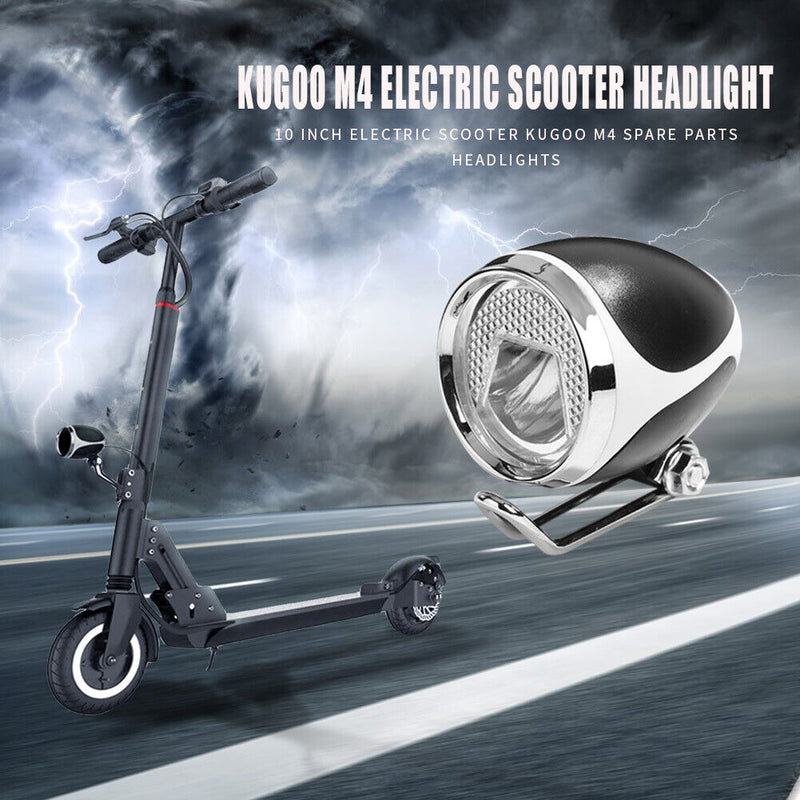 10 inch Electric Scooter Headlight Lamp E-scooter Front Light for Kugoo M4 Newly