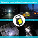 Keychain Flashlights COB LED 500 Lumens Portable Small Light with Bottle Op